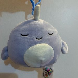 Naomi Narwhal Squishmallow Clip